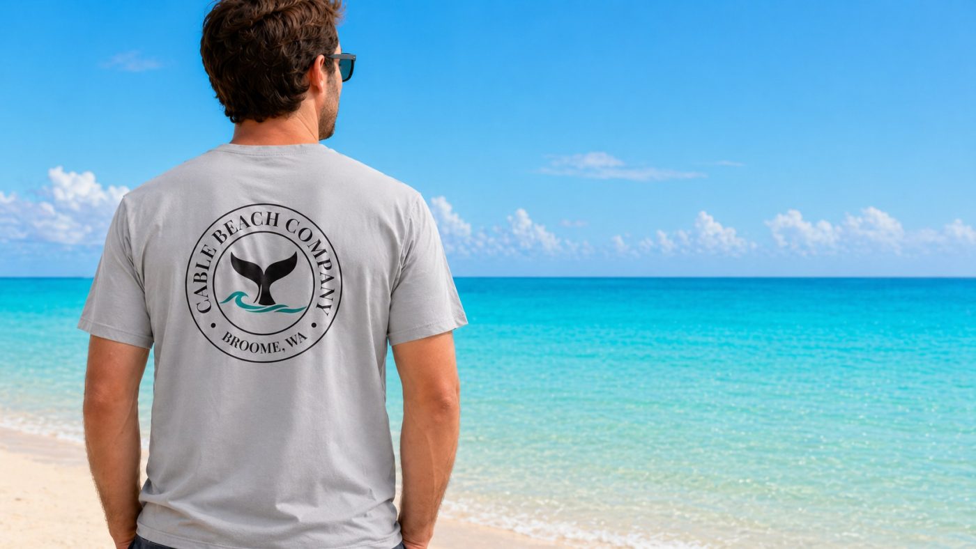 Cable Beach Company tshirt banner